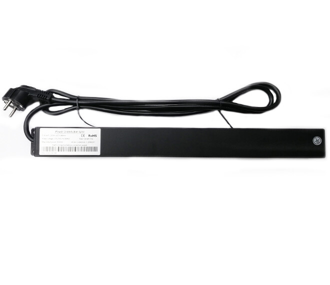 Блок розеток EServer 1U 19" (WT-2261A-GER-9WAY) без выкл., алюм. корп., 9 розеток, 1.8м