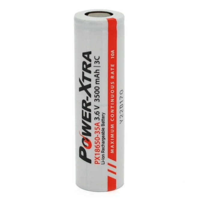 Акумулятор Power-Xtra 18650 Li-Ion 3500 mAh White