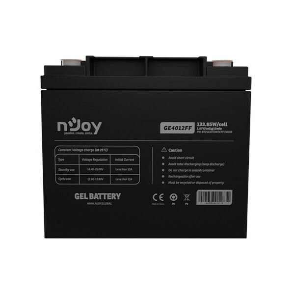 Аккумуляторная батарея Njoy GE4012FF 12V 40AH (BTVGCDTOMTCFFCN01B) GEL