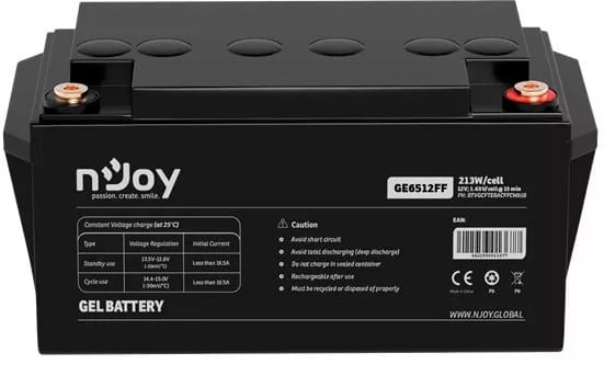 Аккумуляторная батарея Njoy GE6512FF 12V 65AH (BTVGCFTEBHBFFCN01B) GEL