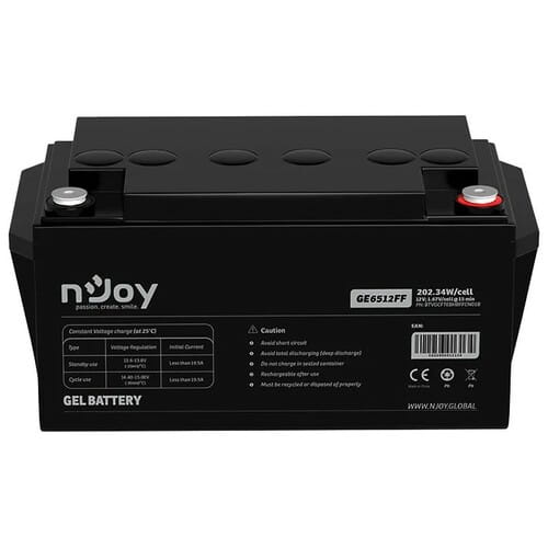 Фото - Батарея для ИБП nJoy Акумуляторна батарея  GE6512FF 12V 65AH  GEL (BTVGCFTEBHBFFCN01B)