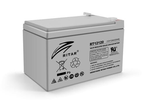 Фото - Батарея для ДБЖ RITAR Акумуляторна батарея  12V 12AH  AGM RT12120/03224 (RT12120/03224)