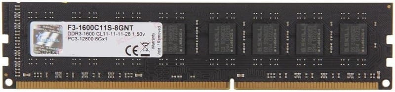 Модуль пам`яті DDR3 8GB/1600 G.Skill Value (F3-1600C11S-8GNT)