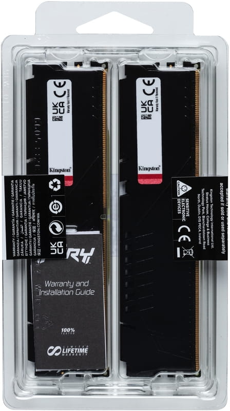 Модуль памяти DDR5 2x16GB/4800 Kingston Fury Beast Black (KF548C38BBK2-32)