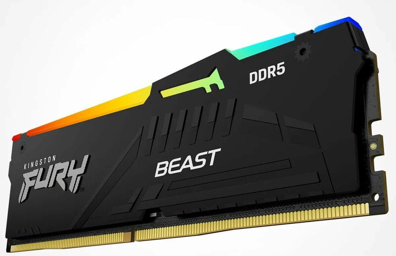 Модуль памяти DDR5 16GB/5600 Kingston Fury Beast RGB Black (KF556C36BBEA-16)