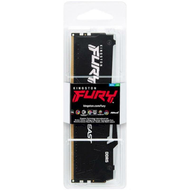 Модуль памяти DDR5 16GB/5600 Kingston Fury Beast RGB Black (KF556C36BBEA-16)