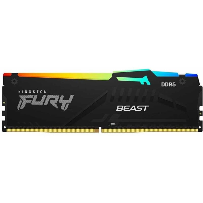 Купить Модуль памяти DDR5 32GB/5200 Kingston Fury Beast RGB Black (KF552C40BBA-32) Модуль памяти DDR5 32GB/5200 Kingston Fury Beast RGB Black (KF552C40BBA-32)