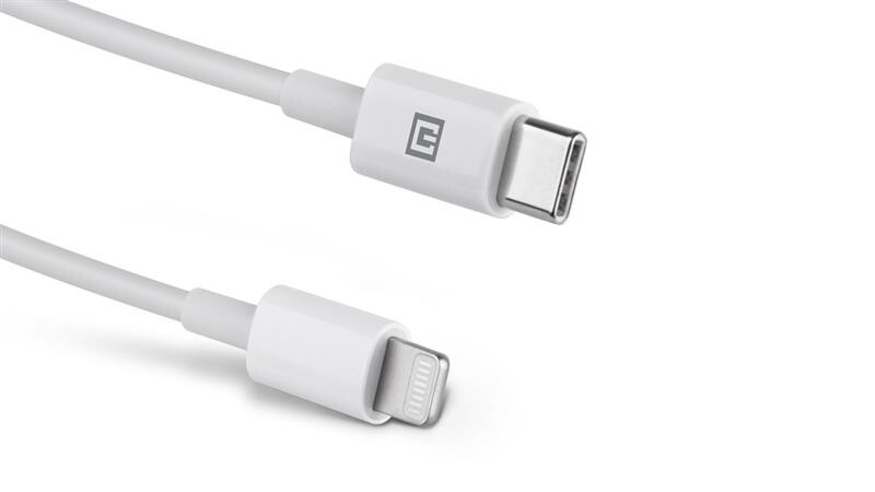 Кабель REAL-EL USB-C-Lightning 1m, White  (4743304104680)