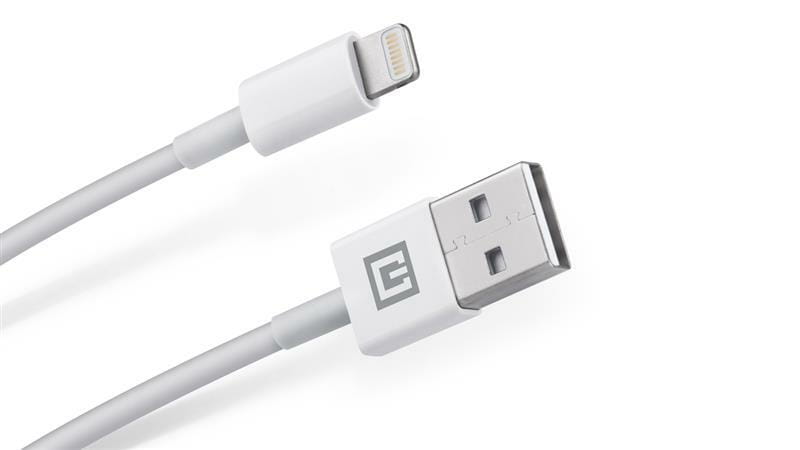 Кабель REAL-EL USB-Lightning 2m, White  (4743304104673)