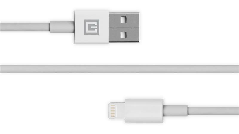 Кабель REAL-EL USB-Lightning 2m, White  (4743304104673)