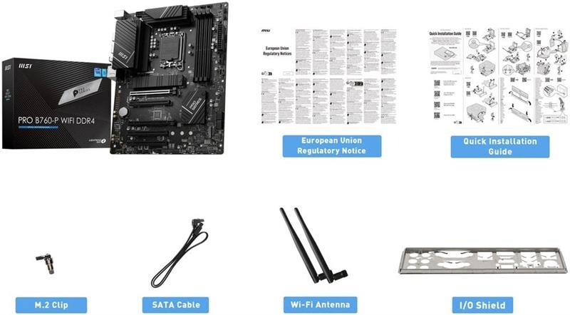 Материнская плата MSI Pro B760-P WiFi DDR4 Socket 1700