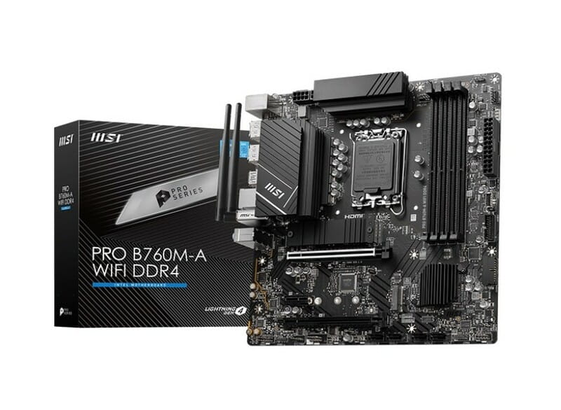 Материнская плата MSI Pro B760M-A WiFi DDR4 Socket 1700