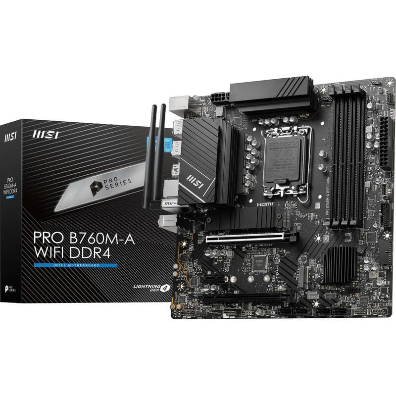 Материнская плата MSI Pro B760M-A WiFi DDR4 Socket 1700