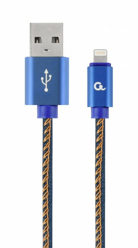 Кабель Cablexpert USB - Lightning (M/M), премиум, 2 м, синий (CC-USB2J-AMLM-2M-BL)