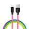 Фото - Кабель ColorWay USB - Lightning (M/M), 2.4 А, 1 м, Multicolor (CW-CBUL016-MC) | click.ua