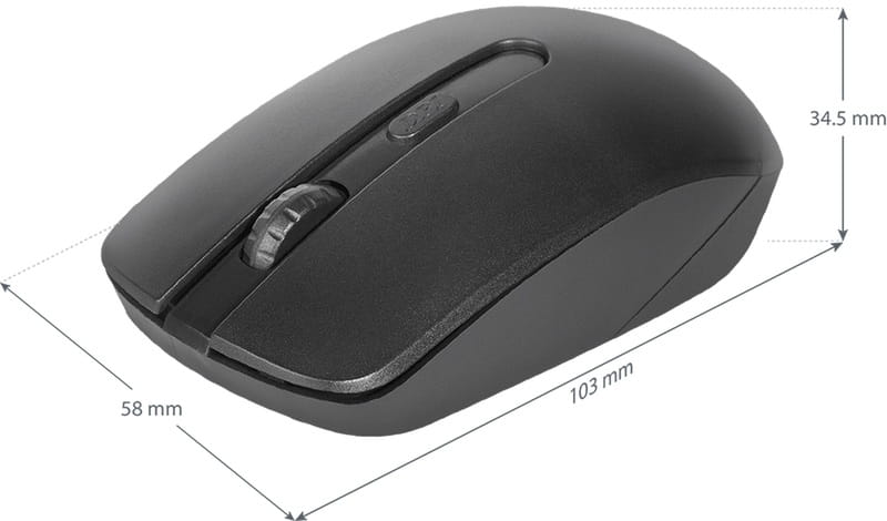 Мышь беспроводная Defender ISA-135 Black (52435)