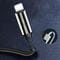 Фото - Кабель ColorWay USB - Lightning (M/M), 2.4 А, Zinc Alloy + Led, 1 м, Black (CW-CBUL035-BK) | click.ua