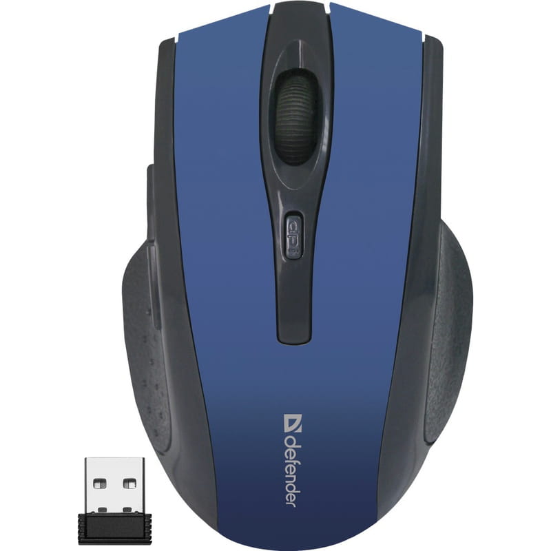 Миша бездротова Defender Accura MM-665 Blue (52667)