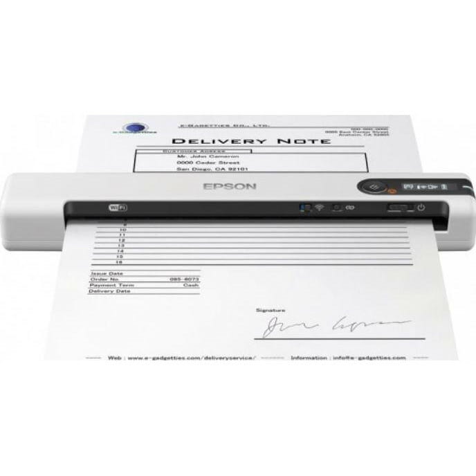 Сканер А4 Epson Workforce DS-80W с Wi-Fi (B11B253402)