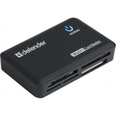 Универсальный картридер Defender Optimus USB 2.0 Black 5 слотов (83501)