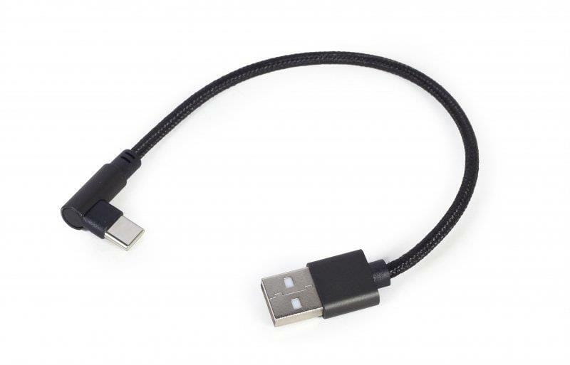 Кабель Cablexpert USB - USB Type-C (M/M), 0.2 м, черный (CC-USB2-AMCML-0.2M)