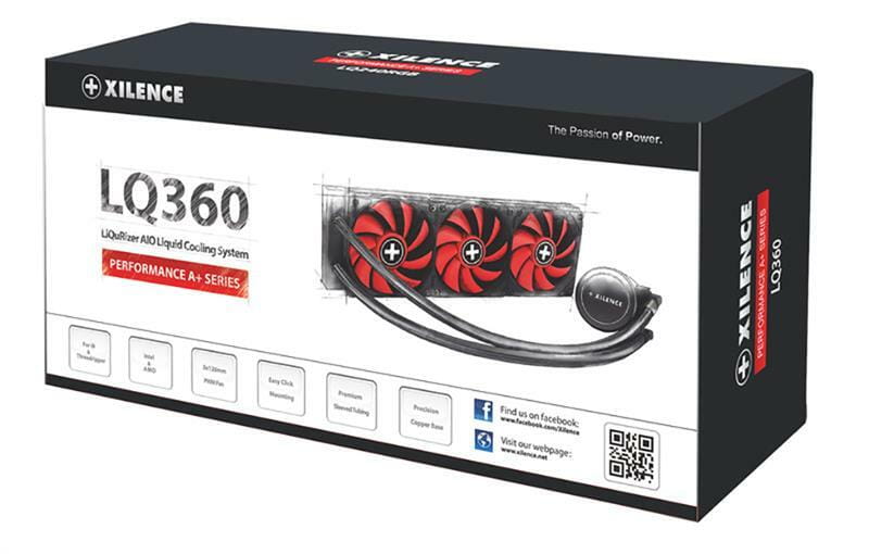 Система водяного охлаждения Xilence LQ360 (XC978), AMD:TR4/AM4/FM2+/FM2/FM1/AM3+/AM3/AM2+/AM2, Intel:LGA2066/2011/1200/1150/1151/1155/1156/1366, 396х120х27мм, 3-pin PWM