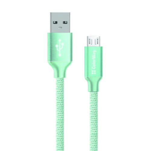 Фото - Кабель ColorWay   USB - micro USB (M/M), 1 м, Mint  CW-CBUM00 (CW-CBUM002-MT)