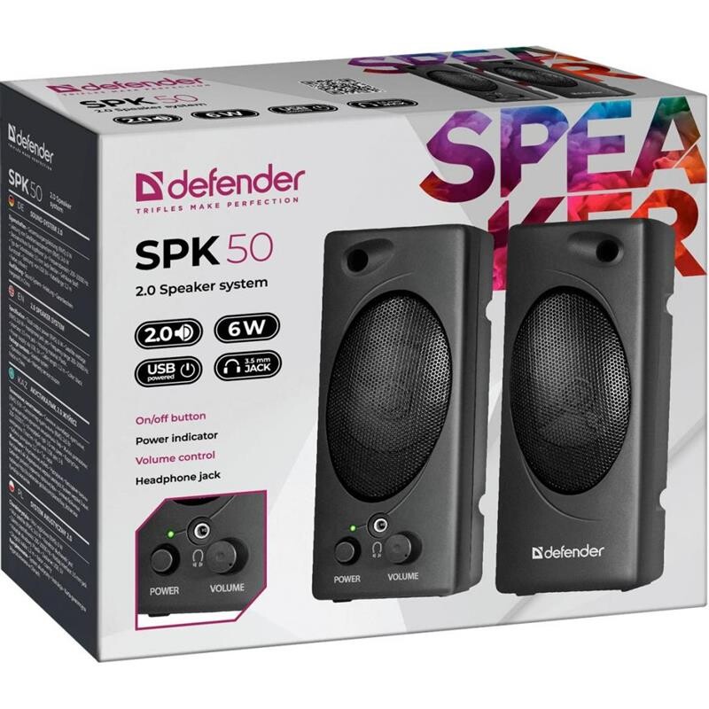 Акустическая система Defender SPK 50 Black (65150)