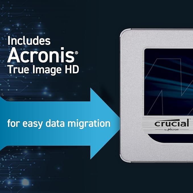 Накопичувач SSD  500GB Crucial MX500 2.5" SATAIII 3D TLC (CT500MX500SSD1)