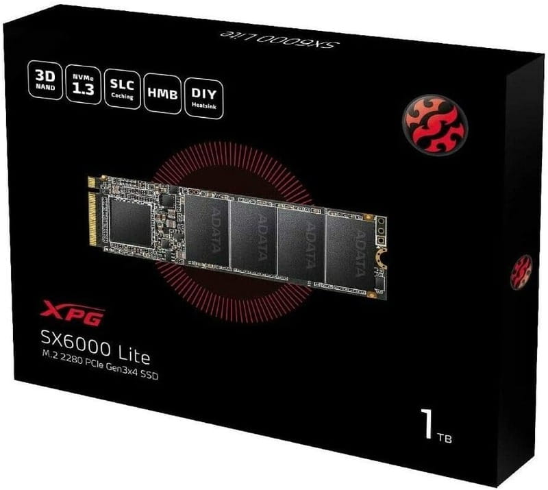 Накопичувач SSD  256GB A-Data XPG SX6000 Lite M.2 2280 PCIe 3.0 x4 3D NAND TLC (ASX6000LNP-256GT-C)