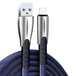 Кабель ColorWay USB - Lightning (M/M), 2.4 А, 1 м, Blue (CW-CBUL010-BL)