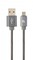 Фото - Кабель Cablexpert USB - micro USB V 2.0 (M/M), преміум, 1 м, сірий (CC-USB2S-AMmBM-1M-BG) | click.ua