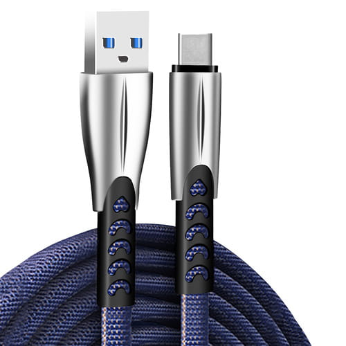 Photos - Cable (video, audio, USB) ColorWay Кабель  USB - USB Type-C (M/M), 2.4 А, 1 м, Blue  C (CW-CBUC012-BL)