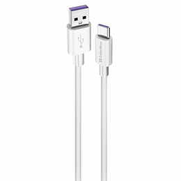 Кабель ColorWay USB - USB Type-C (M/M), 5.0А, 1 м, White (CW-CBUC019-WH)