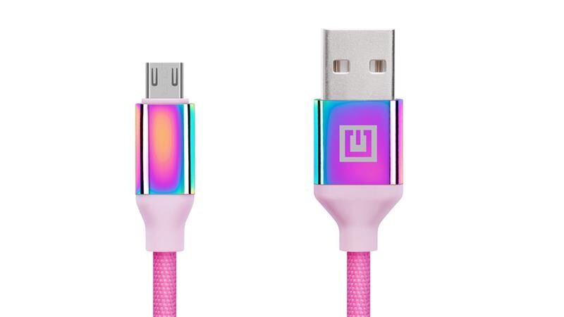 Кабель REAL-EL Premium Rainbow USB-microUSB 1m (4743304104727)