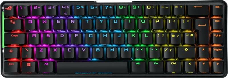 Клавіатура бездротова Asus ROG Falchion PBT Cherry Red US RGB Black (90MP01Y0-BKUA00)