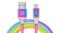 Фото - Кабель REAL-EL Premium Rainbow USB-USB Type C 1m (4743304104734) | click.ua