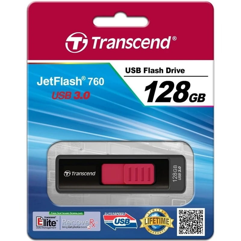 Флеш-накопитель USB3.0 128GB Transcend JetFlash 760 (TS128GJF760)