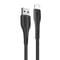 Фото - Кабель ColorWay USB - Lightning (M/M), PVC + Led, 2.4 А, 1 м, Black (CW-CBUL034-BK) | click.ua