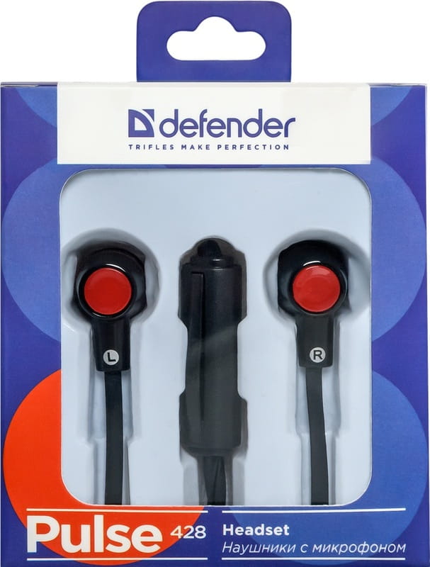 Гарнiтура Defender Pulse 428 Black/Red (63428)