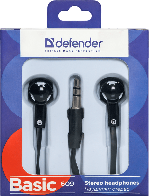 Наушники Defender Basic-609 Black/White (63609)