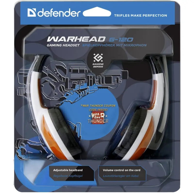 Гарнiтура Defender Warhead G-120 Red-White (64098)
