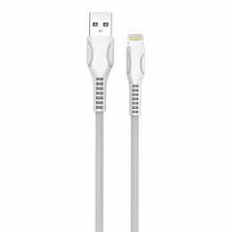 Кабель ColorWay USB - Lightning (M/M), line-drawing, 2.4 А, 1 м, White (CW-CBUL027-WH)