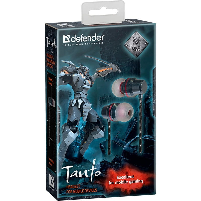 Гарнитура Defender Tanto Black/Grey (64451)
