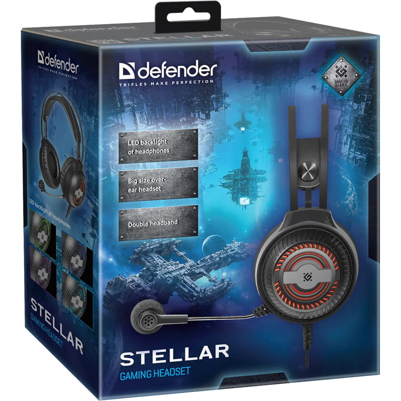 Гарнитура Defender Stellar Black (64520)