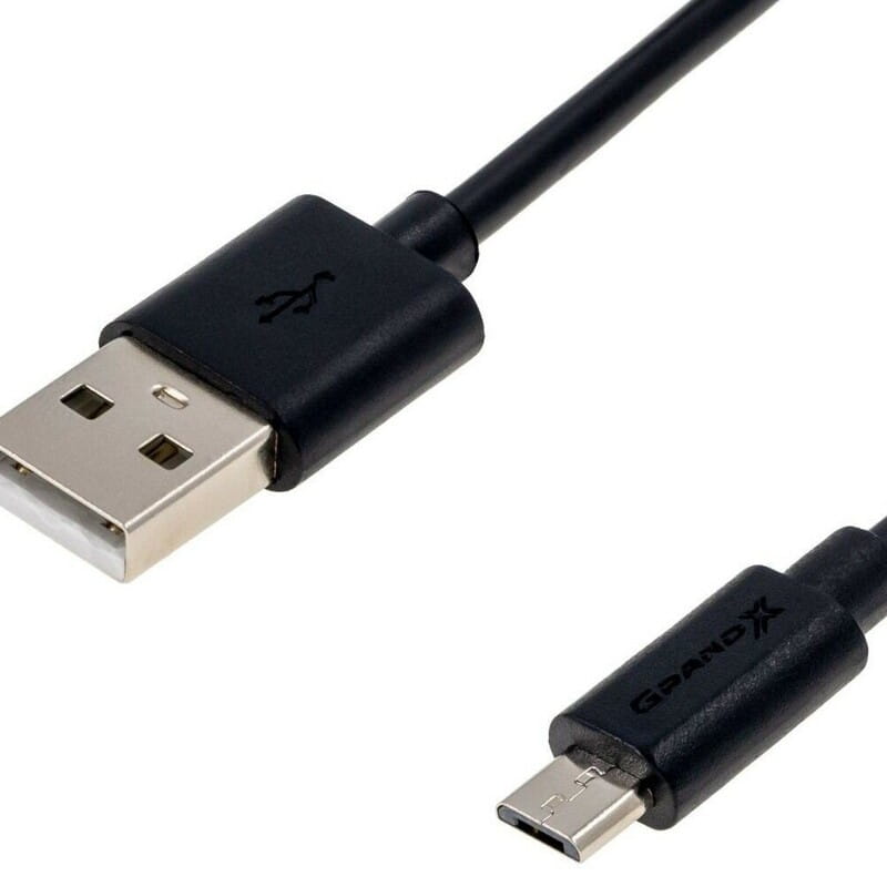 Кабель Grand-X USB - micro USB (M/M), Cu, 2.5 м, Black (PM025B)