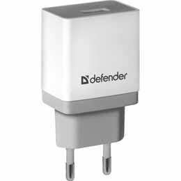 Сетевое зарядное устройство Defender UPA-21 (1xUSB 2.1A) White (83571)