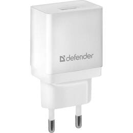 Купити Мережевий зарядний пристрій Defender EPA-10 (1xUSB 2.1А) White (83549) Мережевий зарядний пристрій Defender EPA-10 (1xUSB 2.1А) White (83549)