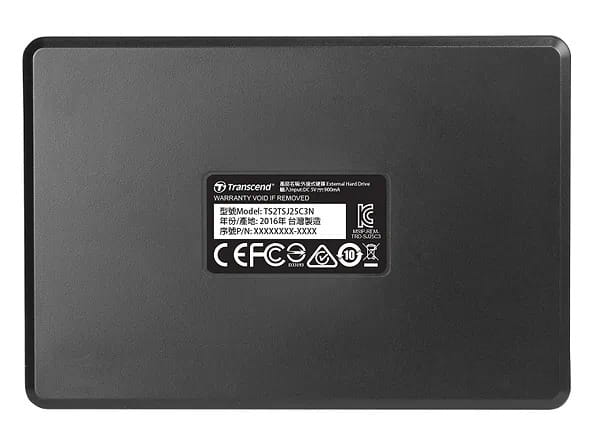 Накопичувач зовнiшнiй HDD ext 2.5" USB 2.0TB Transcend StoreJet 25C3 Iron Gray (TS2TSJ25C3N)