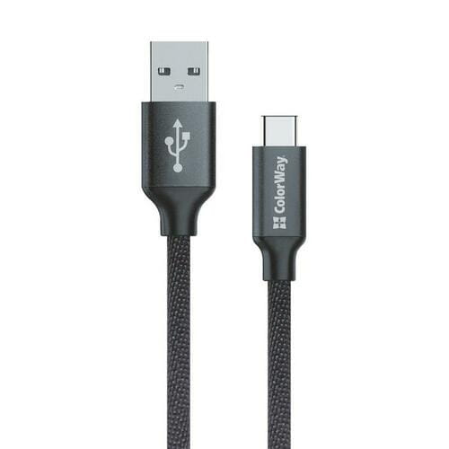 Фото - Кабель ColorWay   USB - USB Type-C (M/M), 1 м, Black  CW-CBUC (CW-CBUC003-BK)